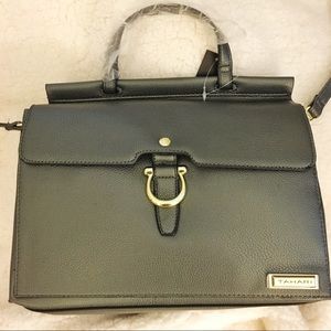Tahari Handbag Flap Satchel Purse NWT